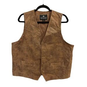 Mavericks Santa Fe men's Suede Vest EU 42 Western cowboy